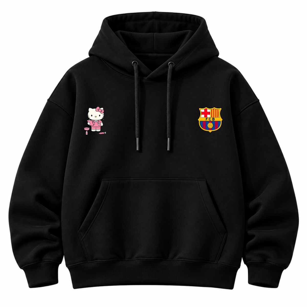 هودي Hello Kitty × Barça